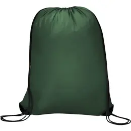 Symphony 210D Drawstring Bag Dark Green Unbranded